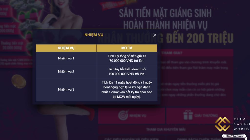 Lợi ích khi tham gia khuyến mãi Giáng Sinh MCW77